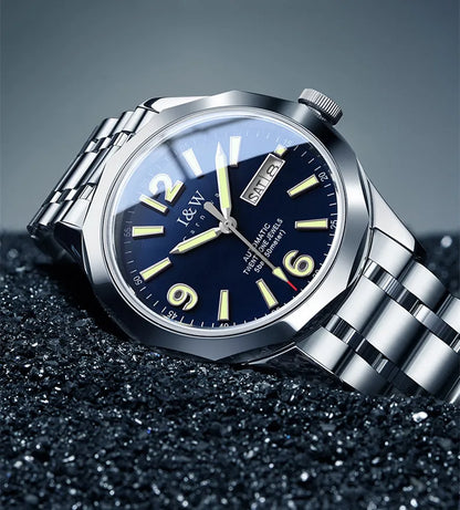Orologio meccanico di lusso da uomo Reloj CARNIVAL in tungsteno, movimento automatico MIYOTA 8205, impermeabile.