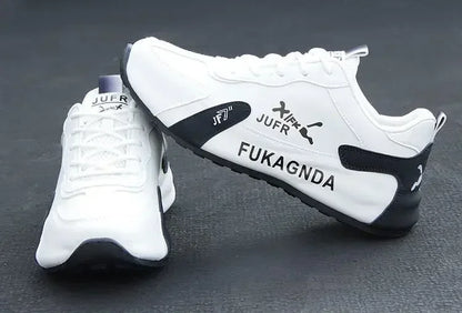 Miesten PU-nahkaiset vedenpitävät lenkkarit, rennot urheilukengät, kevyet, hengittävät, tasapohjaiset, luistamattomat tenniskengät, Zapatillas Hombre