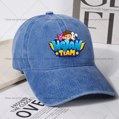 Wojan Team Baseball Cap for Women men Summer Adjustable Sun Hat boy girl Anime Cute Retro Sunbonnet Adult Headgear birthday Gift
