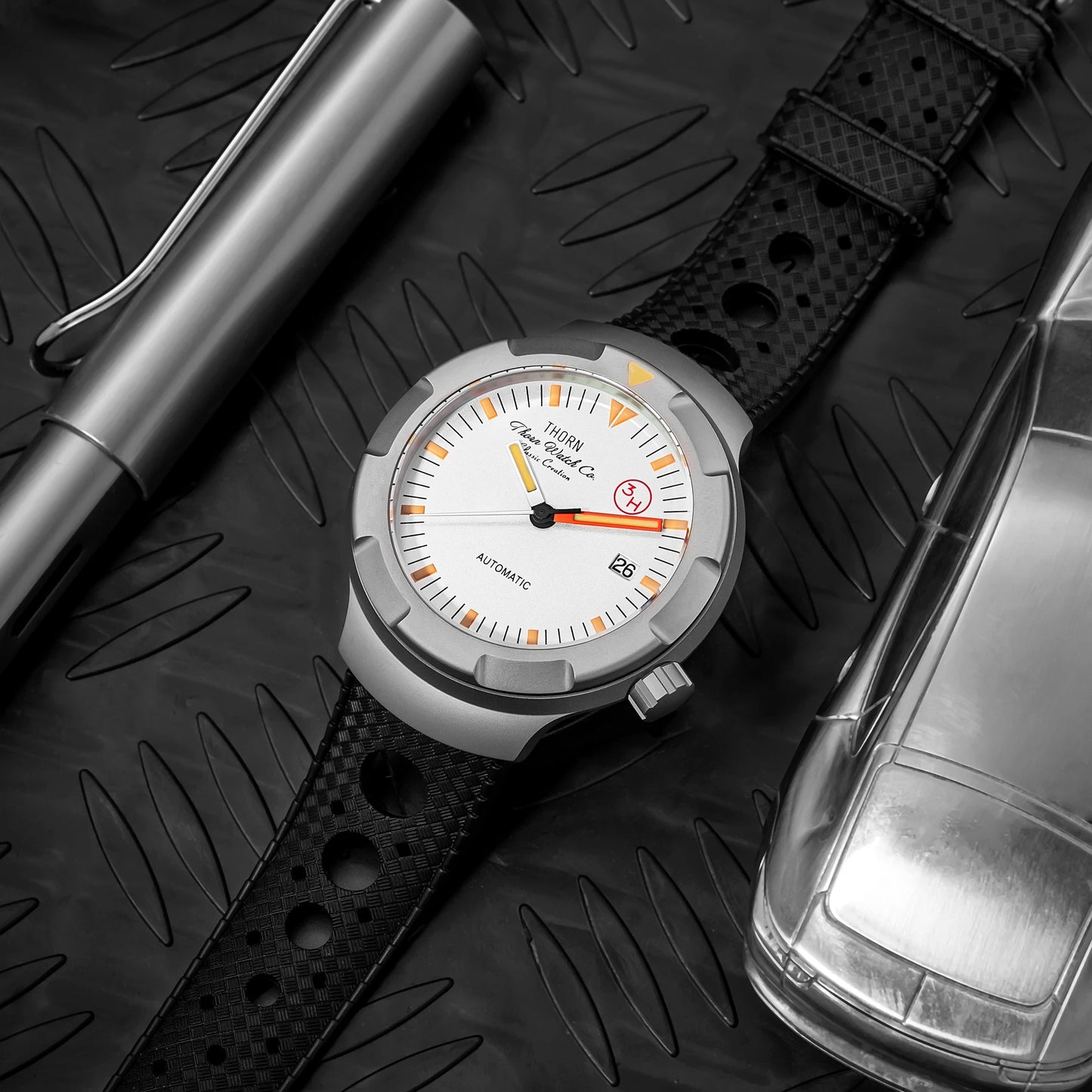THORN T011 Men's Titanium Watch PT5000 Automatic Movement Mechanical Tribute Vintage Watches Sapphire Luminous 10Bar Waterproof