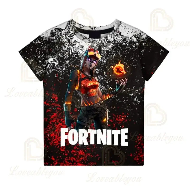 Battle Royale T-shirt Fortnite Victory T Shirt Kids Tops Girls Boys Clothes Harajuku Tees Children 3D 2025 NEW DESIGN