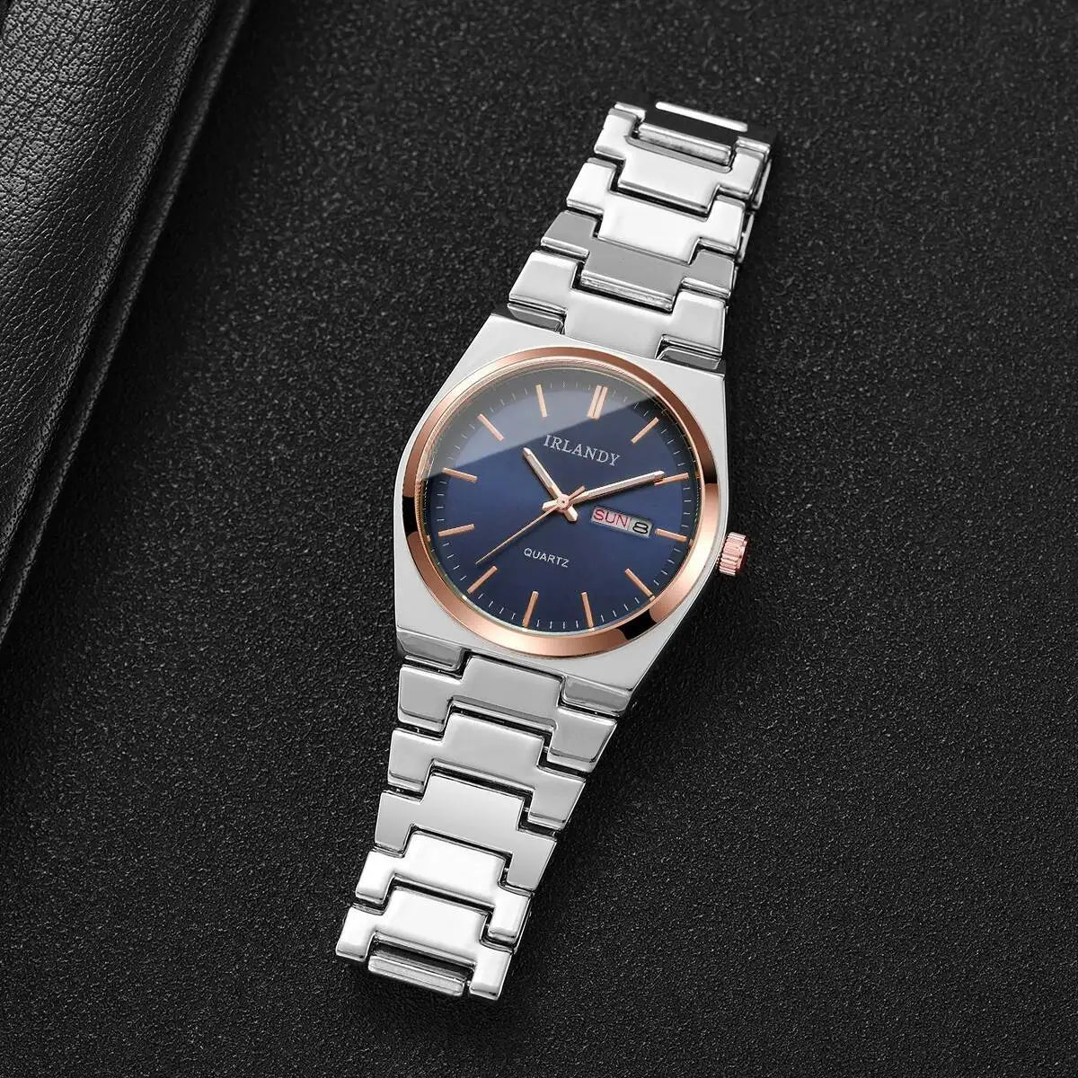 Luxury Mens Calendar Quartz Wristwatches Fashion Men Business Watches Clock Gift Reloj Hombre（Without Box）
