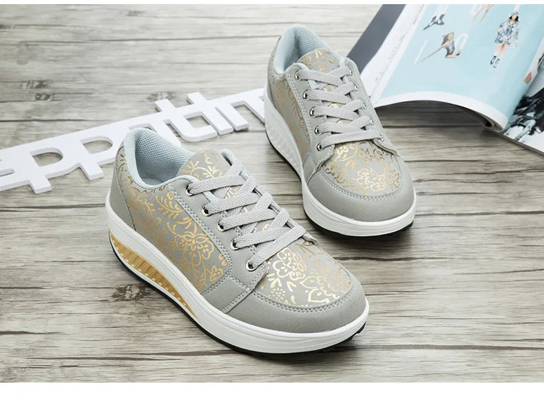 Læder-casualsneakers til kvinder, moderigtige og komfortable platform-vandresko, kilehæl-mokkasiner, åndbare loafers, Zapatos De Mujer