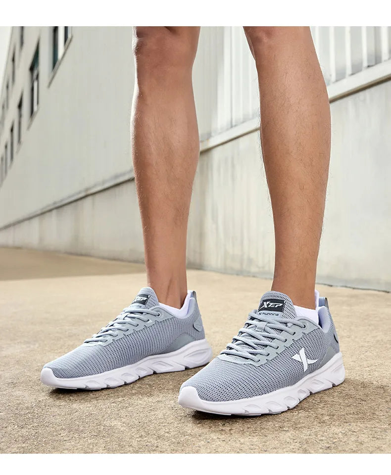 Xtep Running Shoes For Men 2025 Spring Sweat-Absorbing Sports Shoes Wear-Resistant Stability Sporty Sports Sneakers 880119115131
