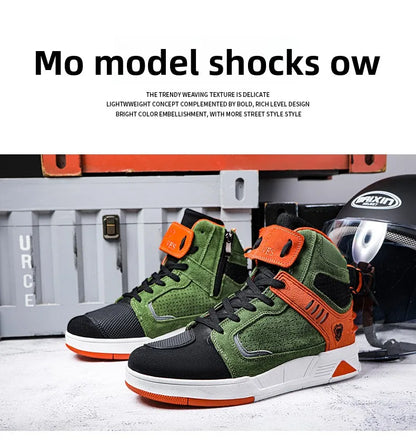 Motorcycle Boots 2026 New Men and Women Motorbike Riding Shoes Breathable Biker Boots Motorboats Motorcycle Shoes Boots