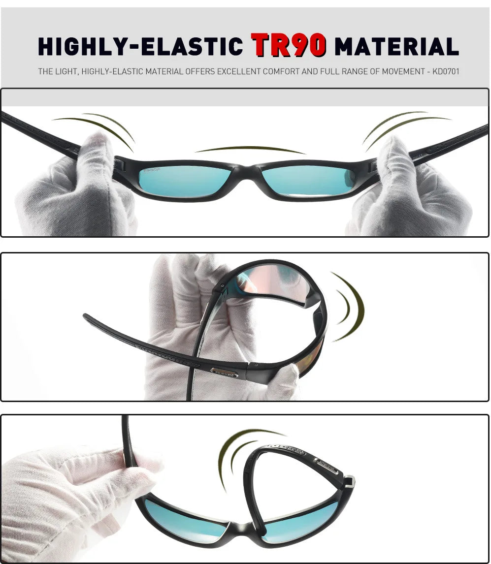 KDEAM Polarized Men's Sunglasses New Goggles Colorful Driving Glasses TR90 Hiking Camping Fishing Outdoor Cycling Gafas De Sol