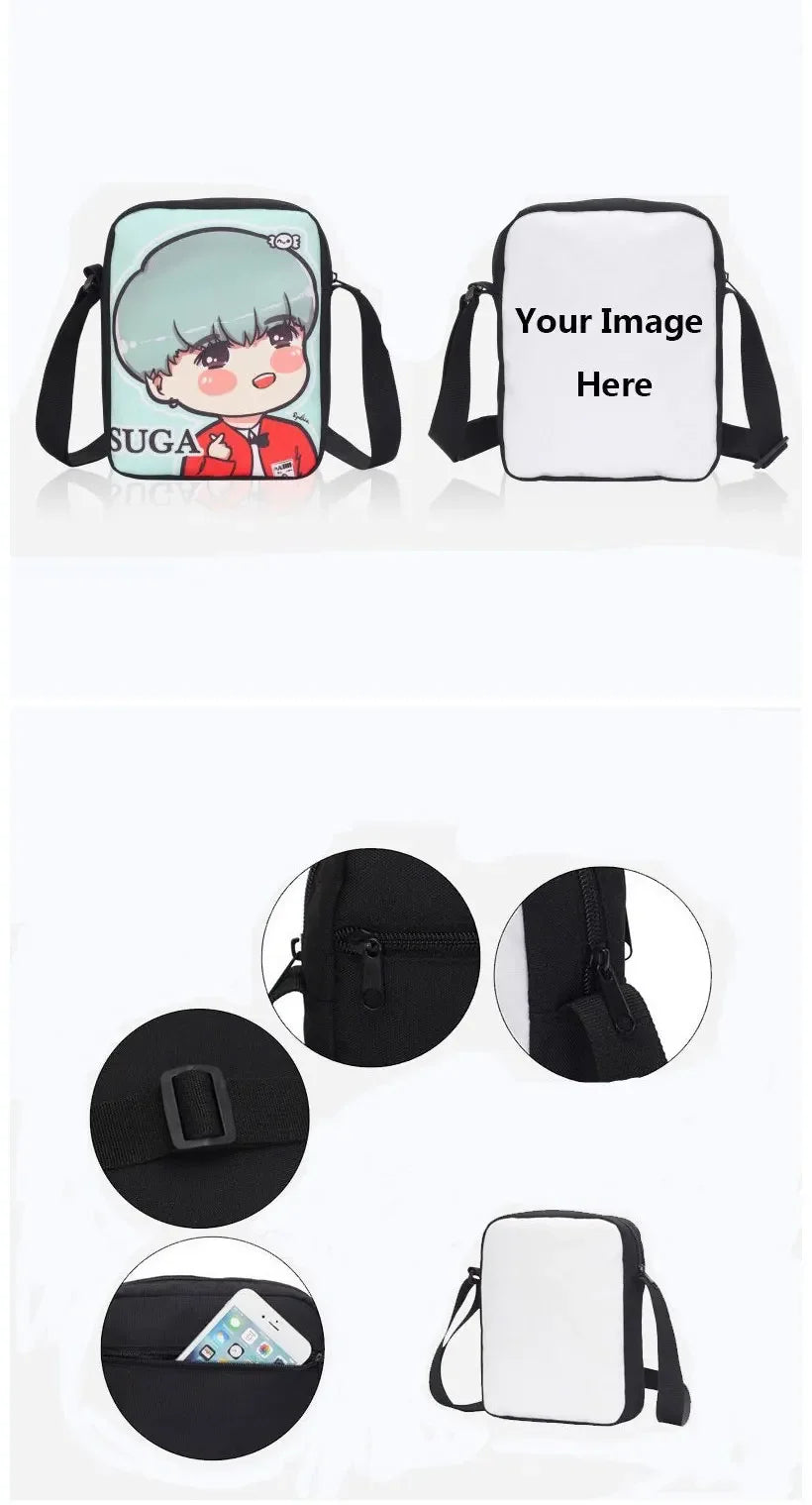 Borsa messenger a tracolla con stampa Game Boy Girls, design per bambini-F-FortniteS, borsa casual a mano per uomo e donna, porta telefono, borsa shopping