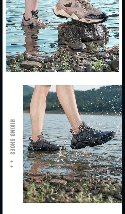 RAX Running Shoes Men & Women Outdoor Sport Breathable Lightweight Sneakers Air Mesh Upper Anti-Slip Natural Rubber Outsole