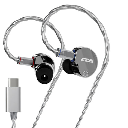 CCA Phoenix HiFi Wired Earphones Metal Alloy In-Ear Headphones with 10mm Dual Magnetic Dynamic Driver for Gaming & Music