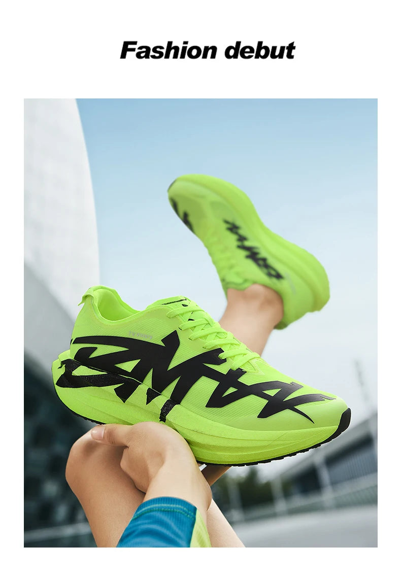 Men's Sports Shoes, Casual Running Shoes, Unisex Jogging Shoes, Popcorn Outsole, Lightweight Breathable Sports Shoes, Women's Non-Slip Shock-Absorbing Athletic Running Shoes Size 34-44