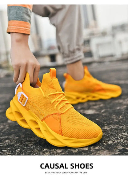 Sneakers casual viola alla moda per donna e uomo, scarpe da corsa Blade, taglie grandi 48, scarpe sportive leggere e traspiranti, sneakers da uomo in rete