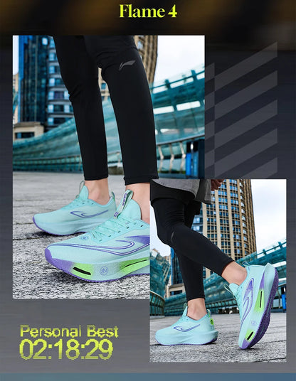 Løbesko med kulfiberplade – specialdesignet til maraton – til mænd – sportssko – åndbare – lette – til kvinder – komfortable – atletiske – skridsikre sneakers