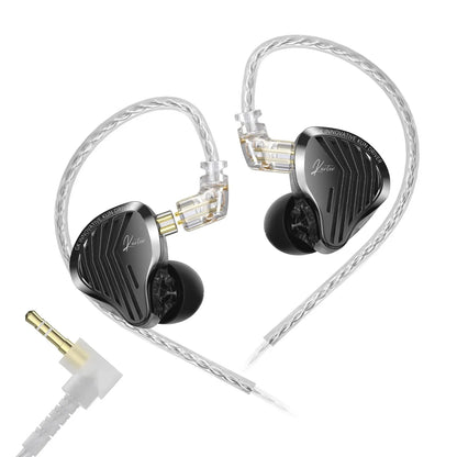KZ GK Kunten HiFi IEM Earphones 1DD Dynamic Driver In-Ear Earbuds with 2-Pin Detachable Cable, Metal Audiophile Gaming Headset