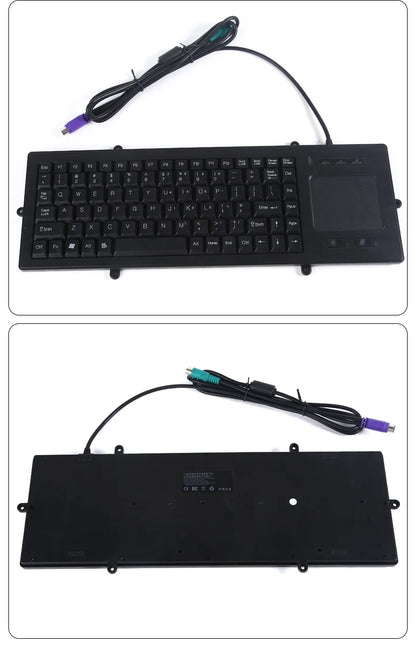 Mini industrial keyboard round port PS2/USB numerical control cabinet machine tool medical equipment notebook keypad wireless