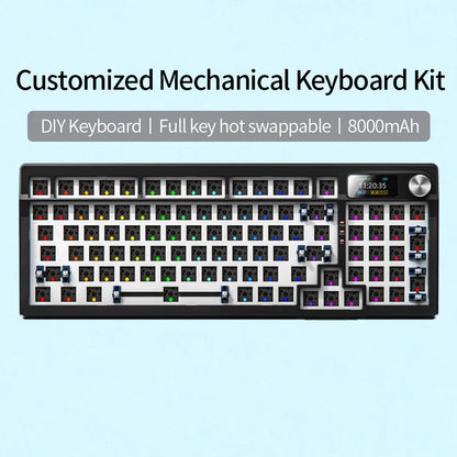 YINDIAOY95 Mechanical Keyboard KIT With Display Screen RGB Backlit Gasket Structure Gaming Hot Swap Keyboard for Customized
