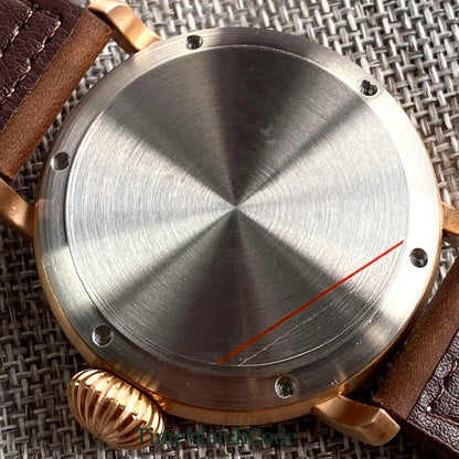Tandorio 47mm NH35 Diver Men's Automatic Watch CUSN8 Solid Bronze or 316L Steel Case 10ATM Sapphire Crystal Black Dial