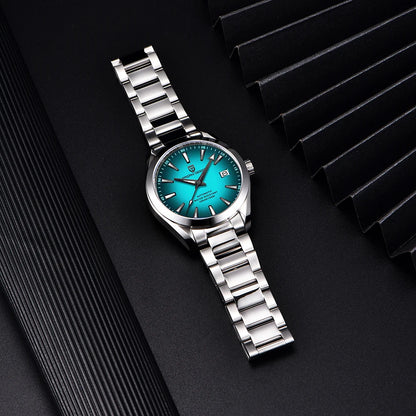 PAGANI DESIGN luxury men’s watch – Mechanical automatic model (calibre 8215), stainless steel, water-resistant, with date display and luminescent hands