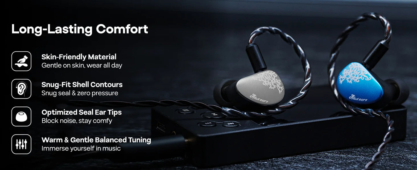 Linsoul Kiwi Ears Cadenza II IEM 10mm Titanium DD with KARS 2.0 Premium Construction Hifi Earphones with Detachable Cable System