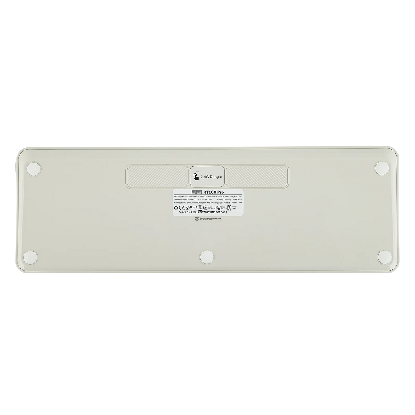 EPOMAKER RT100 PRO 100% ANSI US Layout Gasket Wired/Bluetooth/2.4Ghz Wireless Mechanical Keyboard 1.54” Screen & Volume Knob