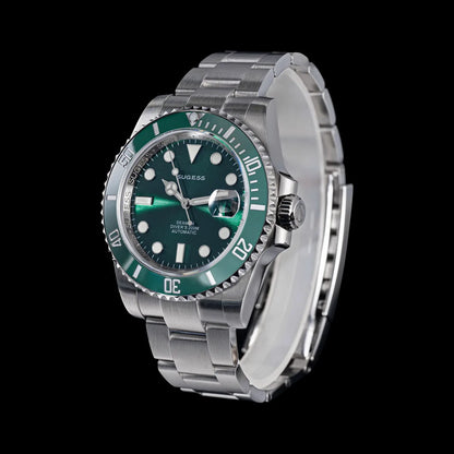 Sugess Men of Watch Automatic Mechanical ST2130 Movement Wristwatches 200M Water Resistant Sapphire Crystal Adjust Clasp S421
