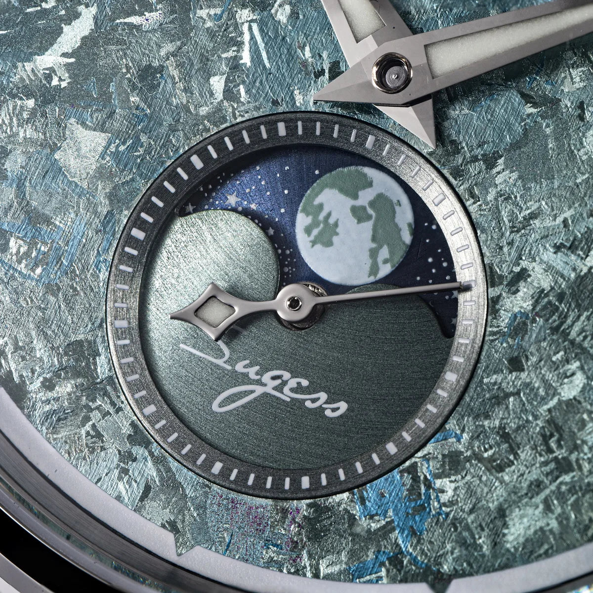 Sugess Watch of Men Moonphase ST2528 Movement Automatic Mechanical Wristwatches Waterproof Sapphire Crystal Titanium Dial S401