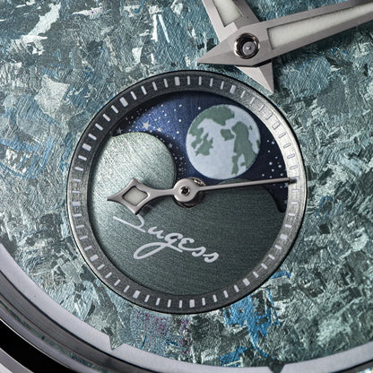 Sugess Watch of Men Moonphase ST2528 Movement Automatic Mechanical Wristwatches Waterproof Sapphire Crystal Titanium Dial S401