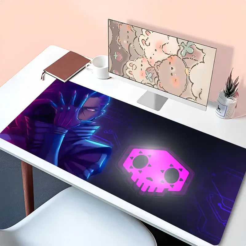 Mousepad Laptop Anime Mouse Pad Office Accessories PC Keyboard Pad Rubber Cup Mat Soft Mouse Mat Large Overwatch Sombra Desk Mat
