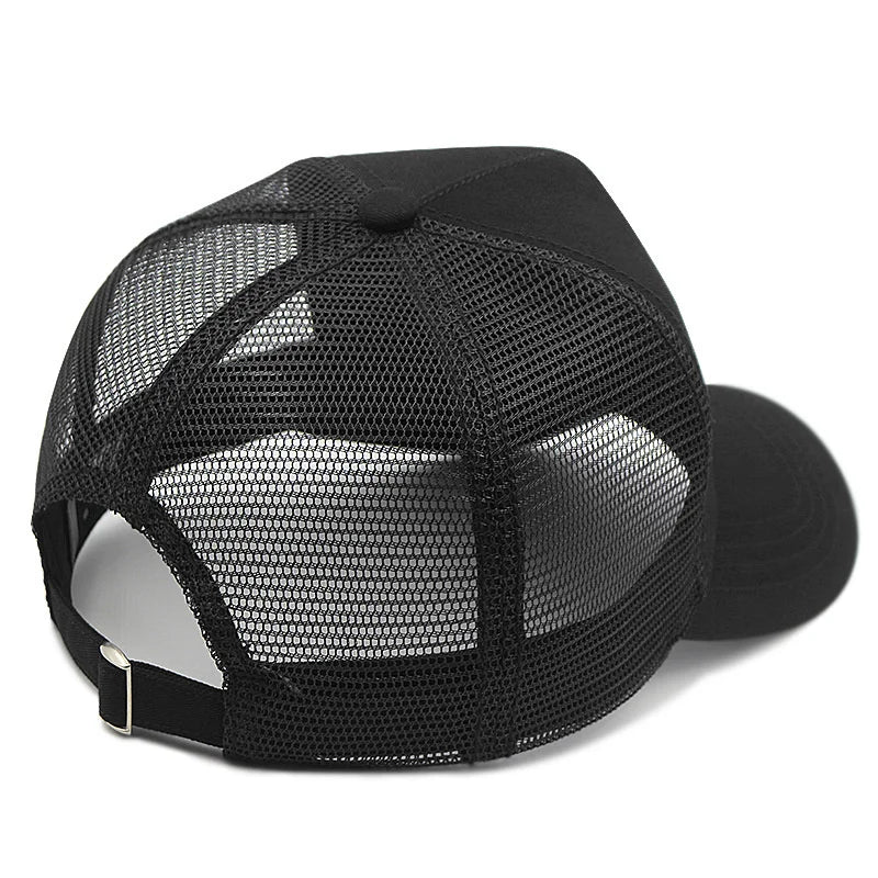 2024 Adult Summer Cotton Trucker Hat Lady Mesh Sun Hats Big Hat Men Plus Size Baseball Caps 55-60cm 60-65cm