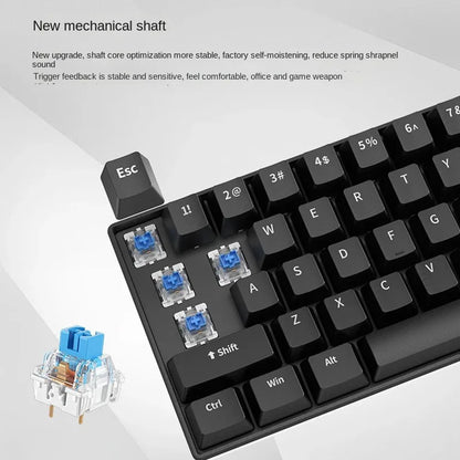 Mechanical keyboard Gamer keyboards mini Usb 61-Key Computer 60% kit upgrade Wired ergonomic semi mechanical white teclado pc