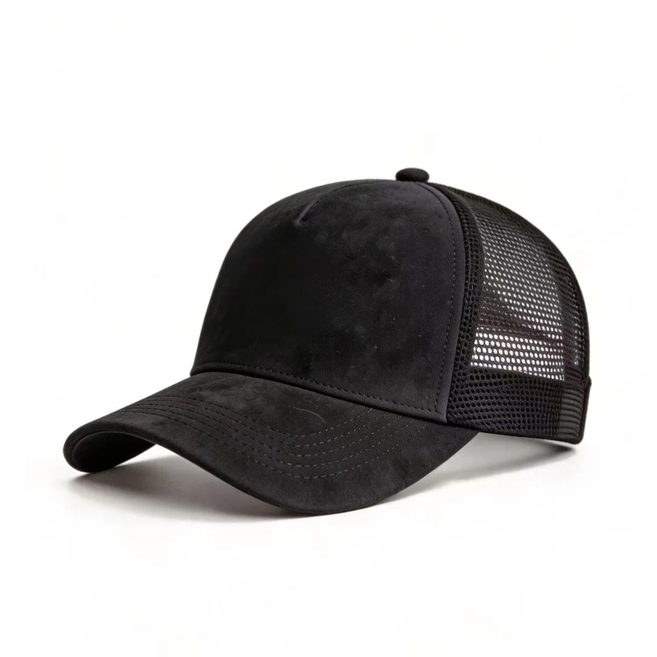 New Summer Mesh Baseball Cap Women Men Solid Suede Cap Patch Snapback Hat Casual Breathable Unisex Street Hip Hop Trucker Caps