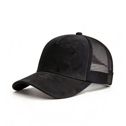 New Summer Mesh Baseball Cap Women Men Solid Suede Cap Patch Snapback Hat Casual Breathable Unisex Street Hip Hop Trucker Caps