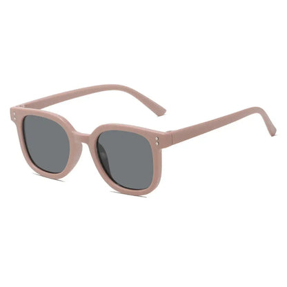 KLASSNUM 2026 Trendy Children's Sunglasses Large Square Black Sun Glasses 2-8 Years Kids Girls Boys Sunglass for Travel Outdoor