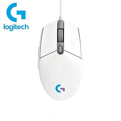Logitech G102 mus kablet gamingmus 8000DPI optisk effekt e-sport G102 USB-kablet mus med PC