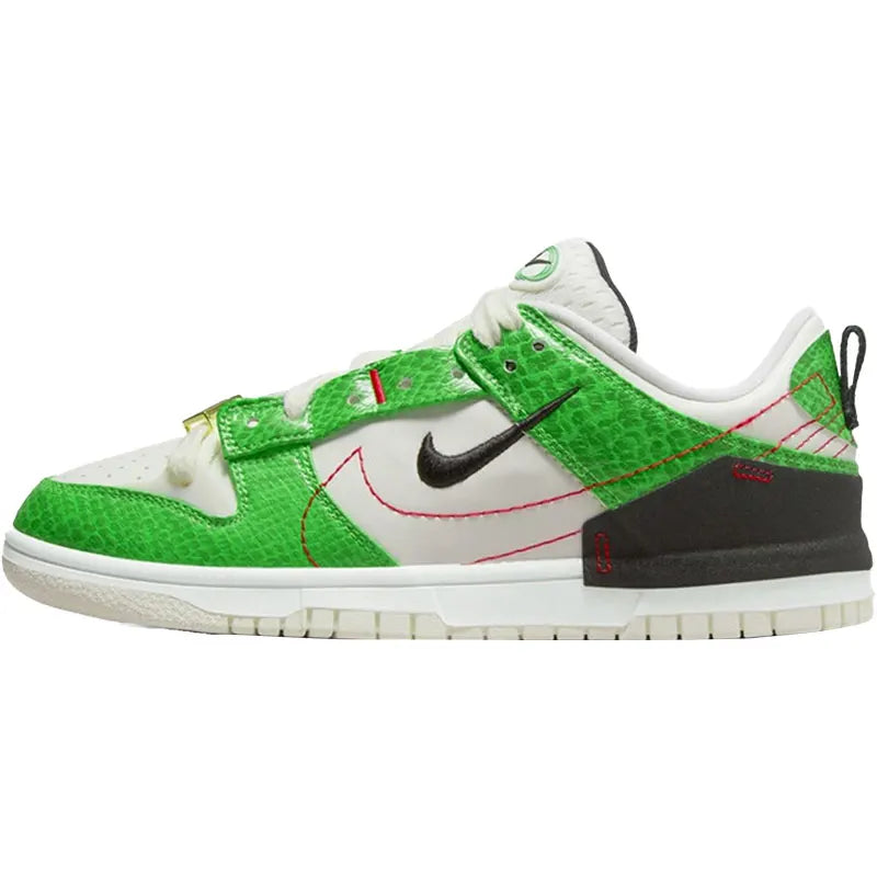Originální unisexové retro tenisky Nike Dunk Disrupt2 s hadím potiskem, nízký svršek, model DV1491-101