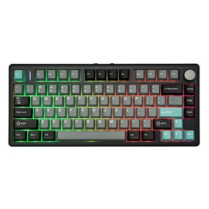 EPOMAKER TH80 V2 75% ANSI US Layout Gasket Tri-mode Wireless Mechanical Gaming Keyboard with 8000mAh Battey & RGB Backlight