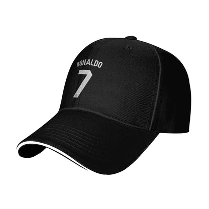 Footbal Ronaldos Baseball Cap Hip Hop Sandwich Hats Unisex Adjustable Sun Hat Running Golf