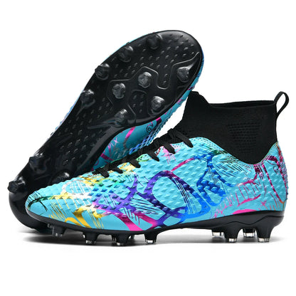 Chaussures de football spéciales pour les nouveaux élèves, chaussures de football d'entraînement pour adolescents, compétitions, tailles 31-46 #   Chaussures de sport d'extérieur montantes pour étudiants