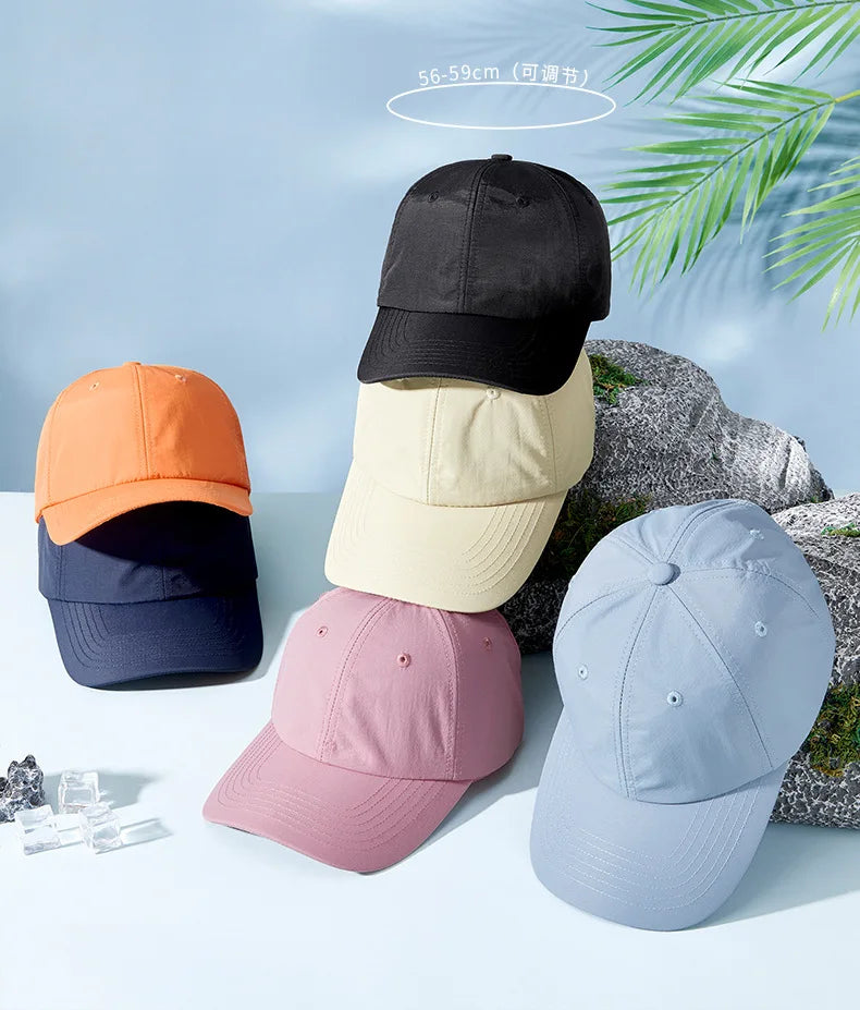 Unisex Waterproof Baseball Cap Outdoor Hat Quick Dry Sun Hat [All Senson] Men Women Sport Golf Hat