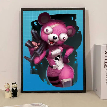 Game F-Fortnite Poster Surprise Home Decoration Picture Wall Art for Study Living Room Decor