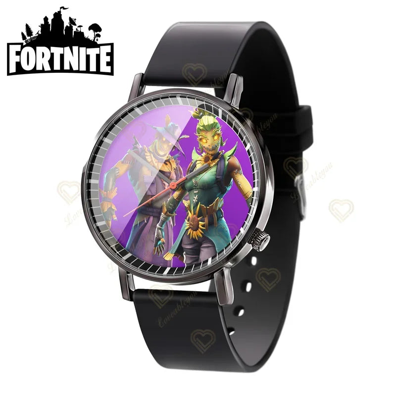 Wrist Watch F-Fortnited Cook Watch Trend Fashion Creative Quartz Student Watches Battle Game Figure Model Kids Birthday Gift