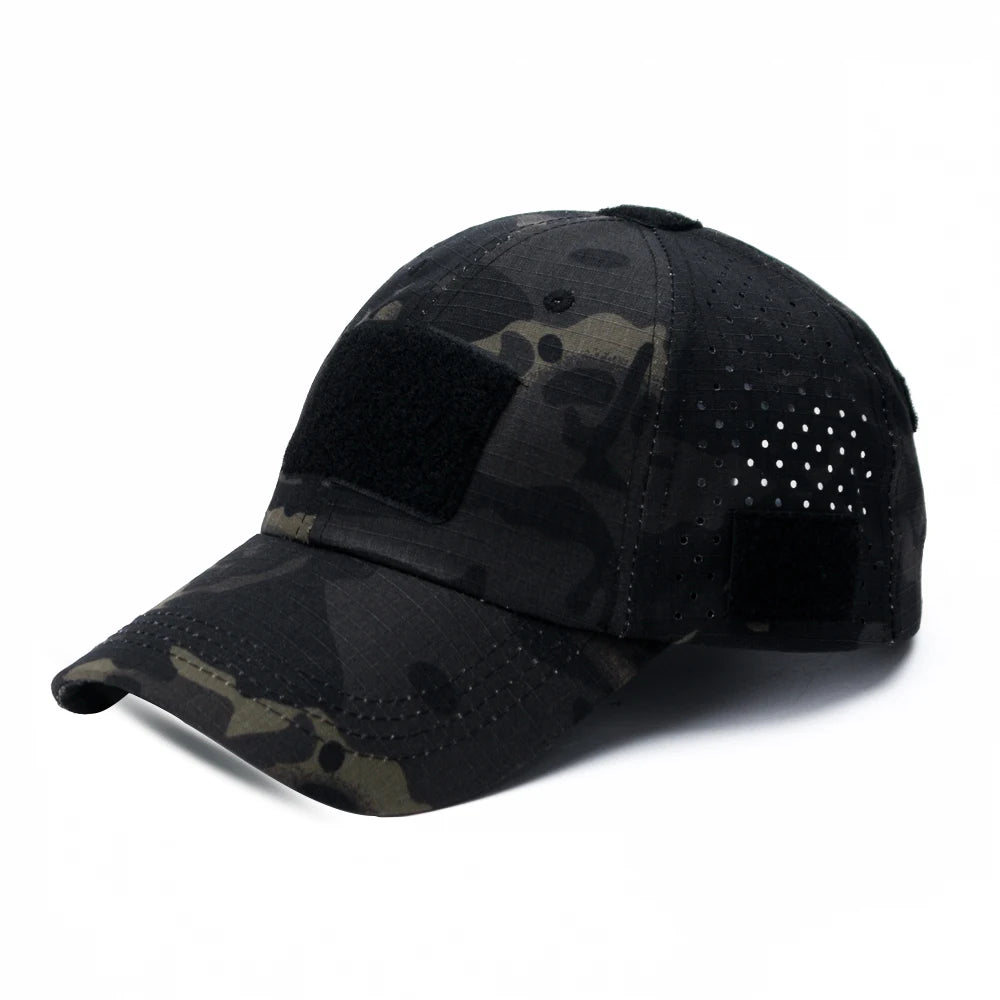 Breathable Camouflage Baseball Cap UV Sun Protection Hat for Outdoor Sports Fishing Camping Hiking Hunting
