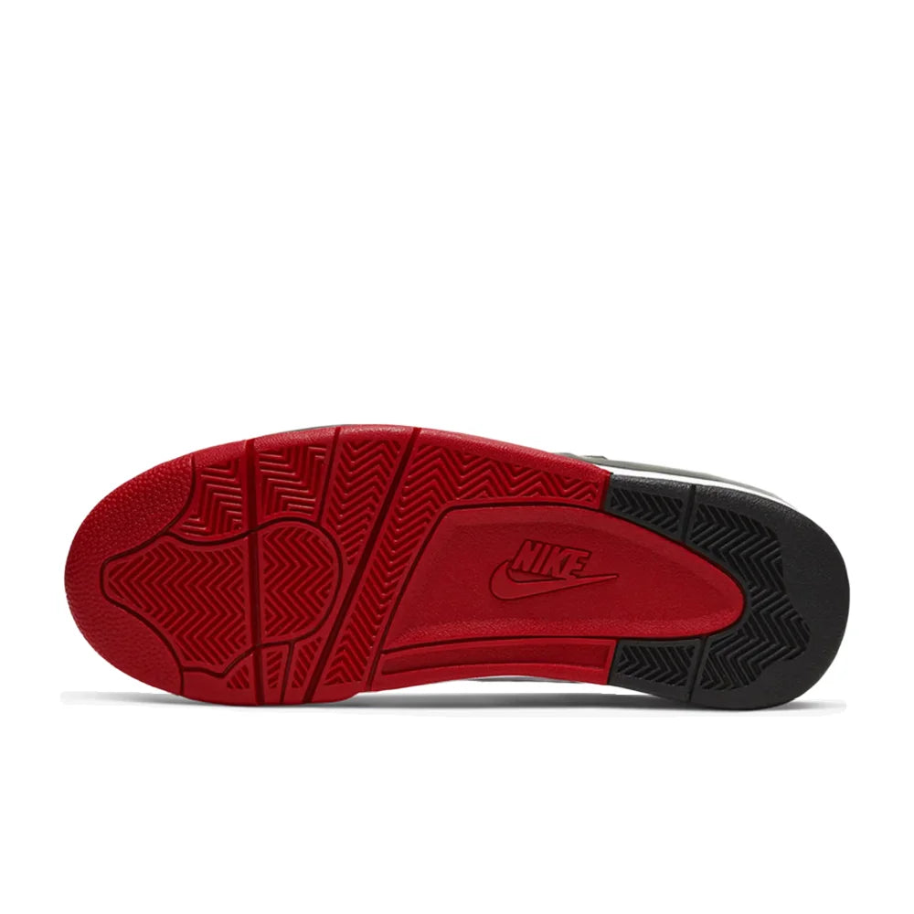 „Nike Flight Legacy Classic Style“ vidutinio aukščio retro krepšinio bateliai, unisex, raudoni/balti, BQ4212-100