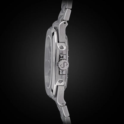 Sugess Men's Watch Automatic Mechanical Wristwatch Miyota 9015 Movement MOP Dial Luminous Waterproof 5bar Bracelet Luxury S466