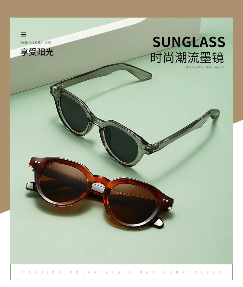 2025 Europe Designer Fashion Sunglasses Men Women Rives Sunset Casual Travel Sun Shades UV400 Suitable Oval Glasses