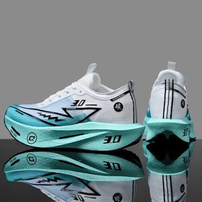 Zapatillas de running especializadas con placa de carbono para maratón, deportivas para hombre y mujer, transpirables, ligeras, cómodas y antideslizantes