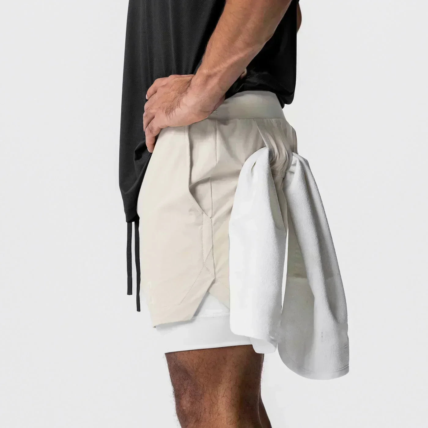 2026 Dragon Ball Anime Men's Shorts Sportswear Quick Dry Gym Pants Double-layer 2 in 1 Shorts Y2k Summer Breathable Streetwear