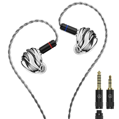 TRN SHELL Hybrid Headphones Triple Dynamic + Planar Driver Wired In-Ear Monitors, Four-Unit Acoustic Architecture HiFi Hybrid Headphones for Audiophile Sound