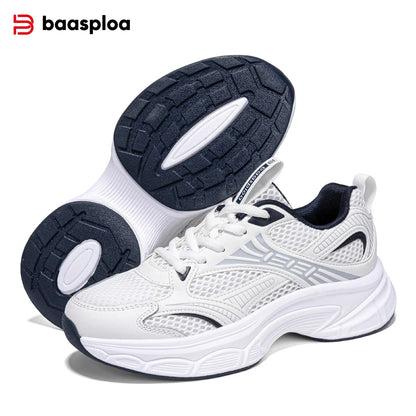 Baasploa Women’s Running Shoes Fashion Lightweight Mesh Non-Slip Jogging Sneakers Female Outdoor Breathable Colorful Casual Shoes