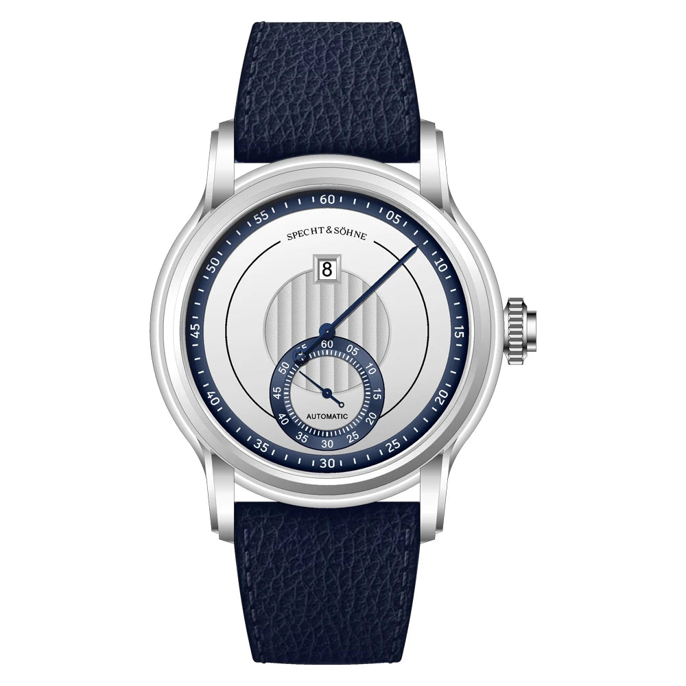 2026 Newly designed Specht & Söhne Men Automatic Watch 39mm Jumping Hour Mechanical Wristwatch Sapphire Crystal Reloj Hombre
