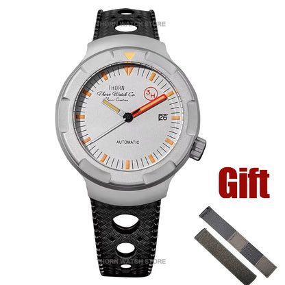THORN T011 Men's Titanium Watch PT5000 Automatic Movement Mechanical Tribute Vintage Watches Sapphire Luminous 10Bar Waterproof